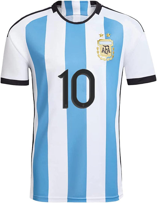2022 Argentina Soccer Team Jersey #10 Shirt/Jersey/Shorts for Men Adult Sizes