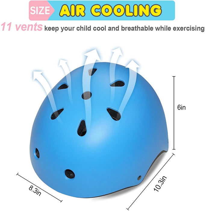 Kids Bike Helmet Ventilation & Adjustable Toddler Helmet for Ages 3-8 Kids Boys Girls Multi-Sport Helmet for Bicycle Skate Scooter, 5 Colors