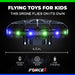 Scoot LED Hand Operated Drone for Kids or Adults - Hands Free Motion Sensor Mini Drone, Easy Indoor Small UFO Toy Flying Ball Drone Toy for Boys and Girls (Green/Blue)