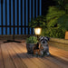 Garden Statues, Solar Garden Sculptures & Statues Outdoor with Solar Lights and Flowerpot Funny Garden Decor Housewarming Gifts Lights for Patio Yard, Balcony Decorations (Dog and Cat)