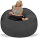 Bean Bag Chair: Giant 5' Memory Foam Furniture Bean Bag - Big Sofa with Soft Micro Fiber Cover - Charcoal