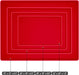 Dog Feeding Mat,Silicone Pet Food and Water Bowl Placemat,Dishwasher, High Raised Edge to Prevent Spills,Nonslip Waterproof Tray to Stop Messes on Floor (19"X12"X0.5", Red)