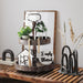 Tiered Tray Decor 10 Pieces Farmhouse Decor for Tiered Tray, White Exquisite Relief Design Sign Rustic Table Ornaments for Kitchen Table Decoration, Housewarming Gift (Tiered Tray NOT Included)