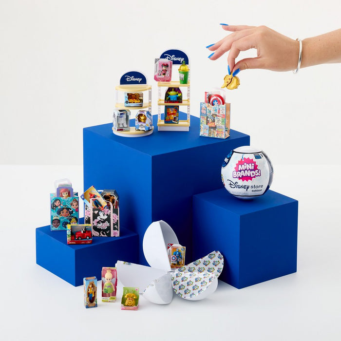 5 Surprise Mini Disney Brands Series 1 Mystery Capsule Real Miniature Disney Brands Collectible Toy by