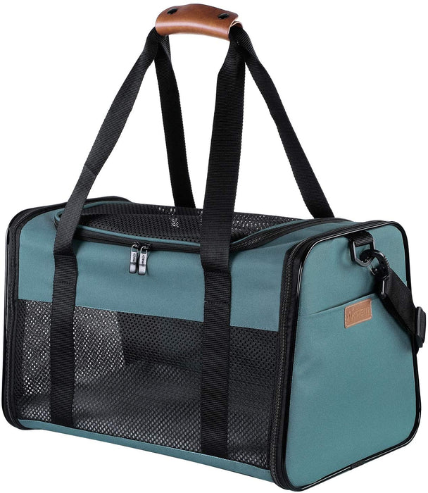 Airline Approved Pet Carriers,Soft Sided Collapsible Pet Travel Carrier for Medium Puppy and Cats, Cats Carrier, Pet Carriers for Small Medium Cats