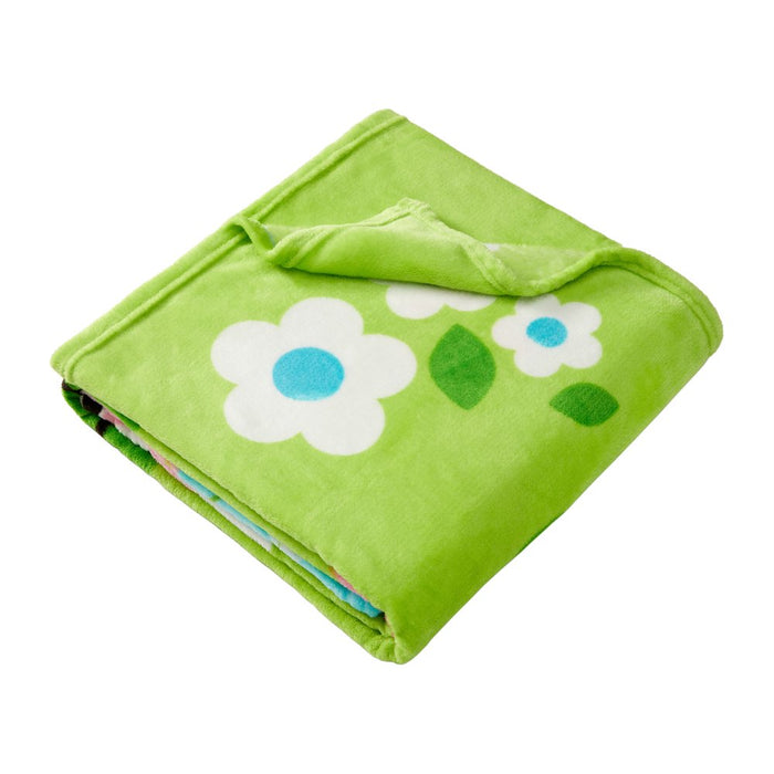Gabby'S Dollhouse Kids Plush Twin/Full Blanket, 62 X 90, Blue and Green, Dreamworks