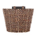 Mainstays Brown Oval 2-Hue Seagrass Storage Basket with Wooden Handles
