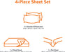 Lightweight Super Soft Easy Care Microfiber Bed Sheet Set with 14" Deep Pockets - Queen, Burgundy