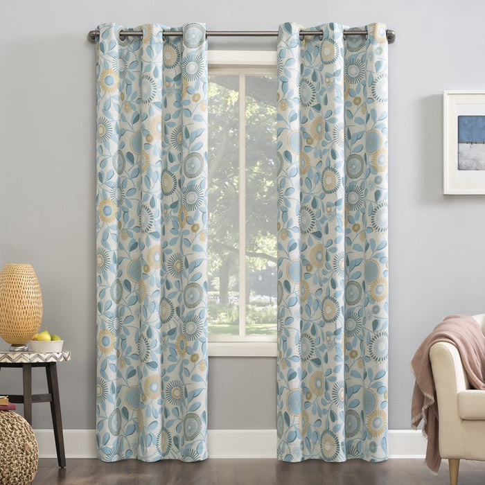 Mainstays Blackout Print Blackout Grommet Curtain Panel