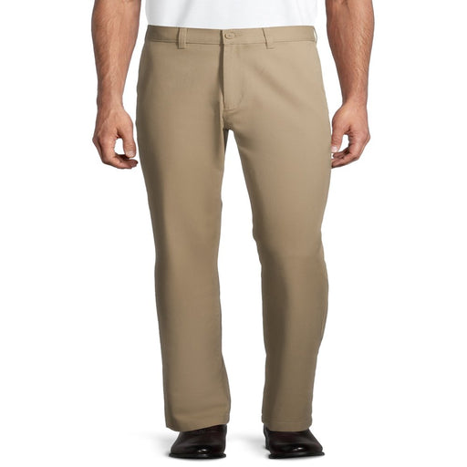 George Big Men'S Flat Front Wrinkle Resistant Pants