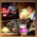 Wooden Mushroom Lamp Mushroom Night Light with 16 Color Changing and Dimmable Anniversary Birthday Gifts for Women Mom Grandma