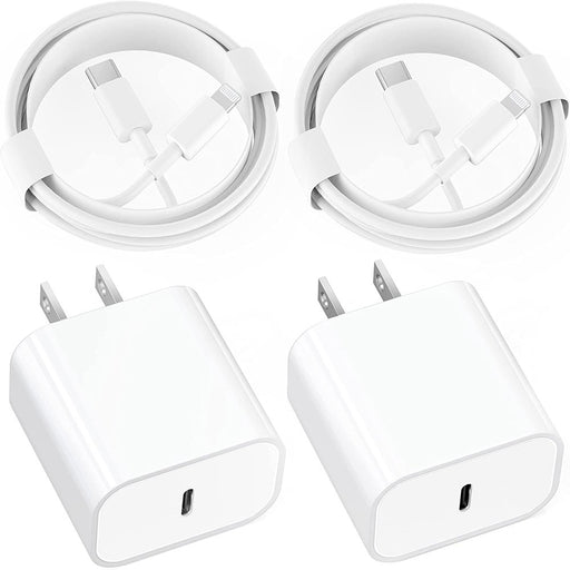 Phone Charger 2Pacsk 3 Ft Charging Cable and Wall Charger Power Adapter Plug Block Compatible Iphone 12 Pro Max 11 X/8/8 Plus/7/7 Plus/6/6S/6 Plu/5S/Se/Mini/Air/Pro Cases,