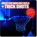 Glow in the Dark Basketball for Teen Boy - Glowing Red Basket Ball, Light up LED Toy for Night Ball Games - Sports Stuff & Gadgets for Kids Age 8 Years Old and Up