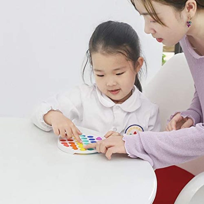 Pop Fidget Toy Bubble Fidget Sensory Toy, Bubble Popper Anxiety Relief Autism Toy, Silicone Figetget Toy for ADD ADHD, Popping Fidget Novelty Gift Mixing