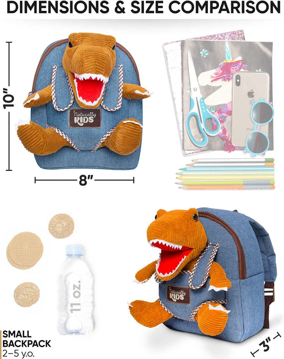 Small Dinosaur Backpack Dinosaur Toys for Kids 3-5 - Dinosaur Toys for 3 4 5 6 Year Old Boys Girls Gift - Toddler Backpack for Boys Dinosaurs for Boys Dino Toy - Dinosaur Stuffed Animal