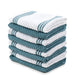 Sticky Toffee, 8 Pack, Cotton Terry Kitchen Dishcloth, Blue