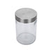 Mainstays Glass Storage Canisters with Stainless Steel Lids, 4 Piece Set