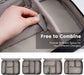 Electronics Organizer,  Electronic Accessories Bag Travel Cable Organizer Three-Layer for Ipad Mini, Kindle, Hard Drives, Cables, Chargers (Three-Layer-Black)