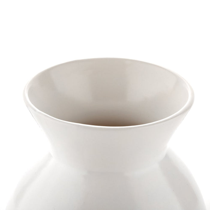 Better Homes & Gardens White Rustic Ceramic Decorative Table Vase