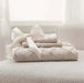 Bedsure Boho Duvet Cover Queen - Boho Bedding, Tufted Queen Duvet Cover for All Seasons, 3 Pieces Embroidery Shabby Chic Home Bedding Duvet Cover Set (Beige, Queen, 90X90)