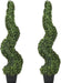 2 Pack Artificial Boxwood Topiary Tree, 4Ft Topiary Plants Potted Trees Decoration for Front Porch Home Living Room, Indoor/Outdoor Use