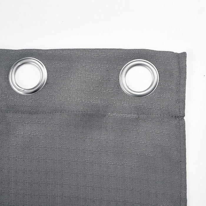 Mainstays Kingswood 4 Piece Curtain Set, 27.5X84, Grey Flannel