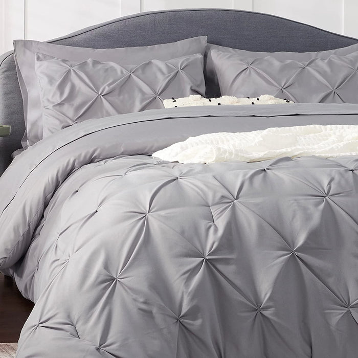 Bedsure Full Size Comforter Sets - Bedding Sets Full 7 Pieces, Bed in a Bag Grey Bed Sets with Comforters, Sheets, Pillowcases & Shams,Adult & Kids Bedding