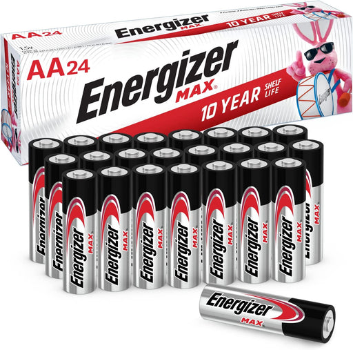 AA Batteries, Max Double a Battery Alkaline, 24 Count