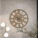 32" Gold Metal Gear Wall Clock