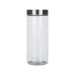 Mainstays Glass Storage Canisters with Stainless Steel Lids, 4 Piece Set
