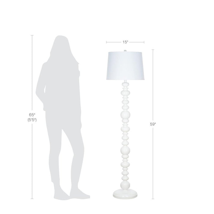 Cresswell Lighting 59" Farmhouse Glossy White