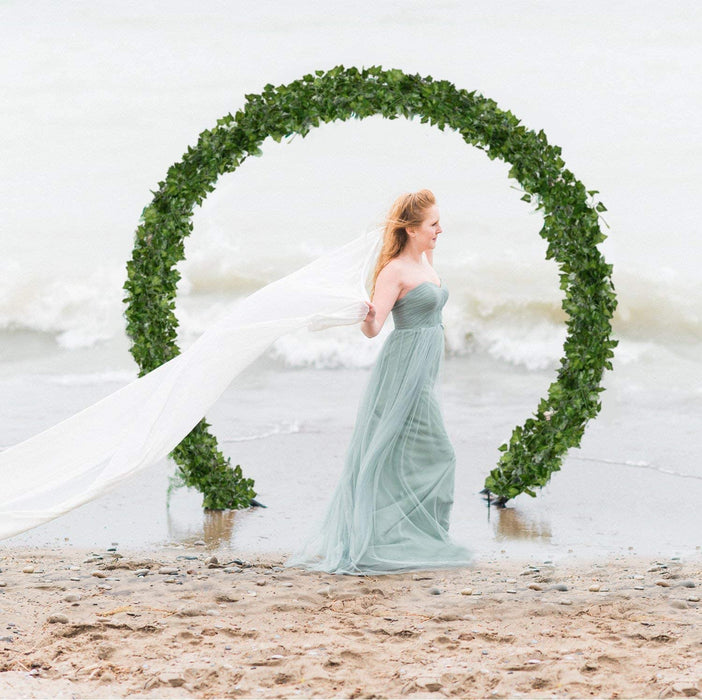 84 Feet 12 Strands Artificial Ivy Leaf Plants Vine Hanging Garland Fake Foliage Flowers Home Kitchen Garden Office Wedding Wall Decor, Green