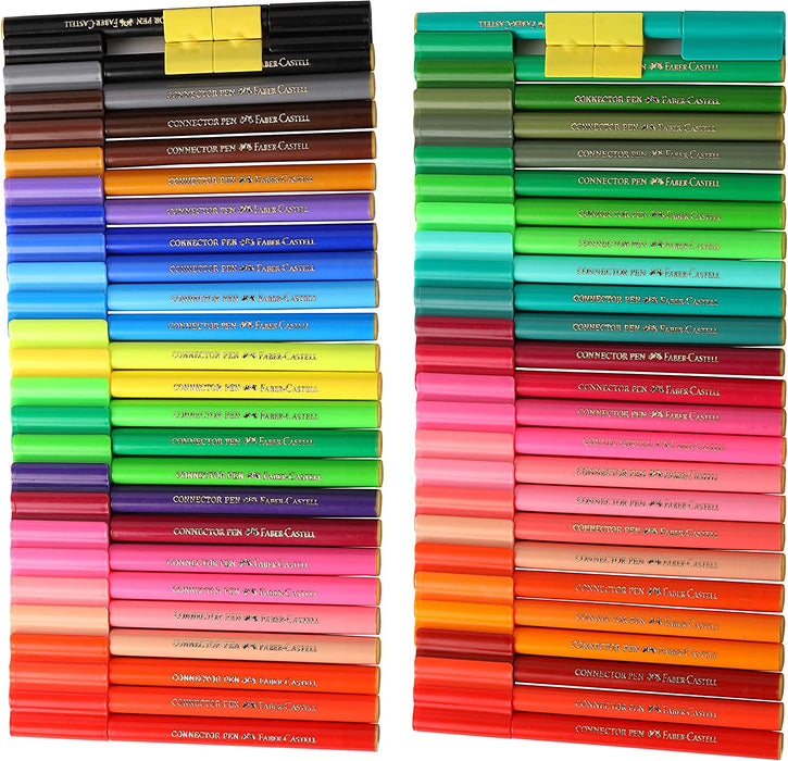 Faber Castell Connector Pens, Multicolor - Pack of 50