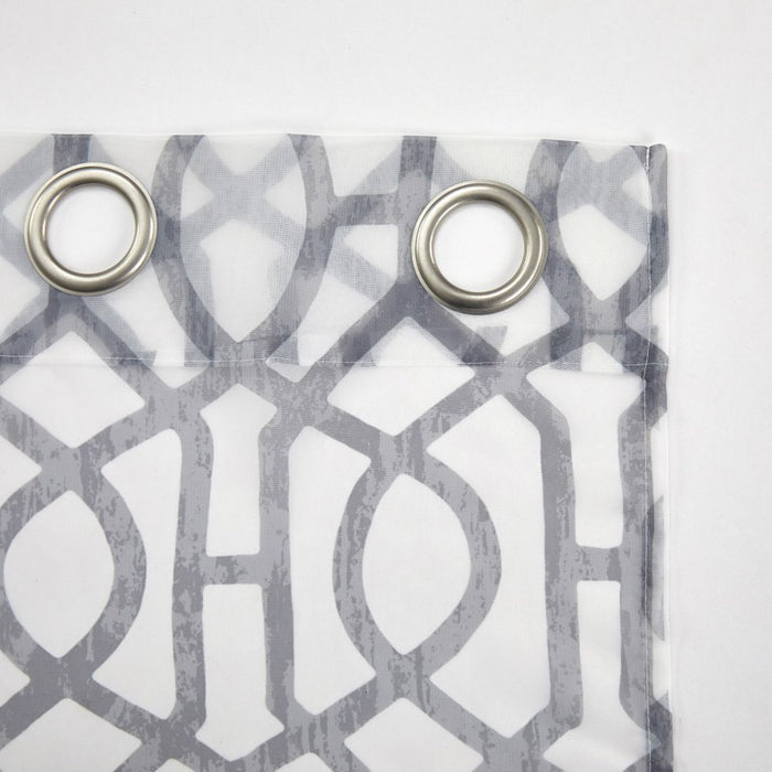 Mainstays Kingswood 4 Piece Curtain Set, 27.5X84, Grey Flannel