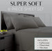 Grey Queen Size Bed Sheets Set - 6 Pc Soft Bedding & Pillowcases Set W/ Deep Pockets - Breathable, Wrinkle Free & Fade Resistant