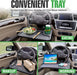 Steering Wheel Tray, Car Tray for Eating, Hook on Steering Wheel Desk for Food, Laptop and Car Accessories, Car Road Trip Must Haves Gadgets That Fits Most Vehicles Steering Wheels, Car Table Black