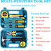 Roadside Assistance Emergency Kit - Car Emergency Kit with Jumper Cables (Upgraded) Emergency Roadside Kit for Car 142 Pieces Car Safety Kits,Tow Strap,Tool Kit,Reflective Warning Triangle