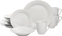 Simply Coupe 16 Piece Dinnerware Set, White - SM-1600-CP-SW