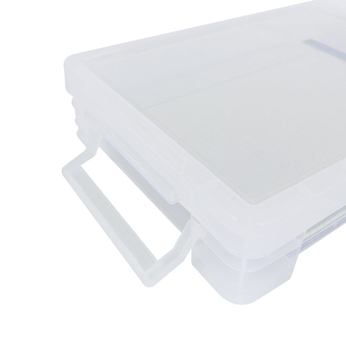 Pen + Gear Plastic Stacker Document Box, Clear, Letter Size, Desktop Organizer