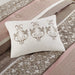 Mainstays 7-Piece Princeton Woven Jacquard Comforter Set, Blush Stripe, Full/Queen