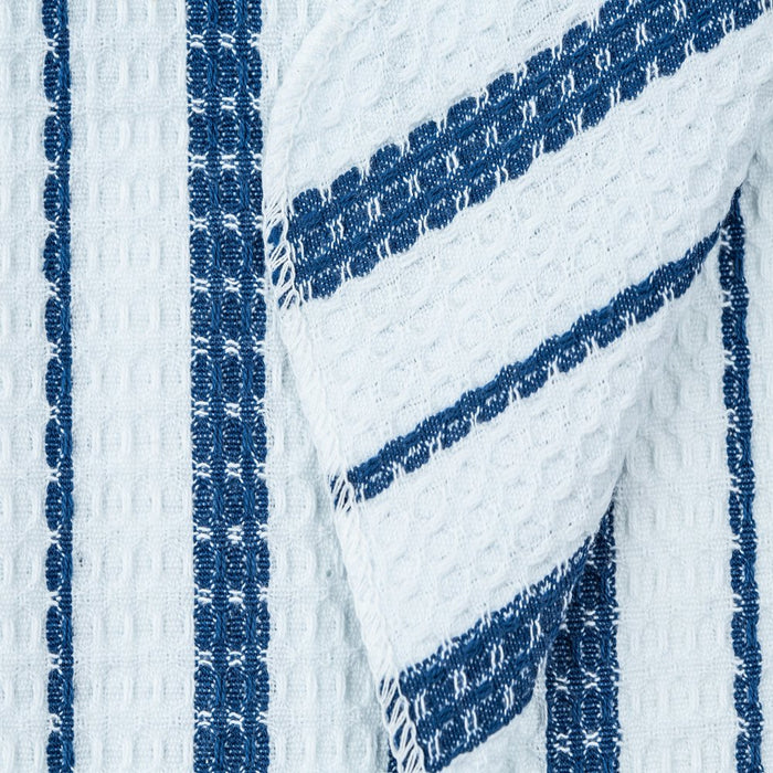 Mainstays, 18 Pack, 100% Cotton Waffle Dishcloths, Blue and Blue Stripe