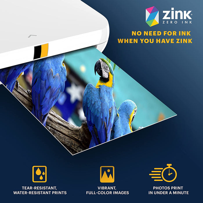 2"X3" Premium Zink Photo Paper (100 Sheets) Compatible with  PRINTOMATIC,  Smile and Step Cameras and Printers