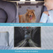 Dog Car Seat Covers for Back Seat Waterproof with Mesh Visual Window Durable Scratchproof Nonslip Dog Car Hammock with Universal Size Fits for Cars, Trucks & Suvs