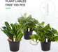 100-Pack 0.5 Gallon Plant Nursery Pots, Plastic Pots for Flower Seedling, Flower Plant Container Seed Starting Pot, Come with 100 Pcs Plant Labels