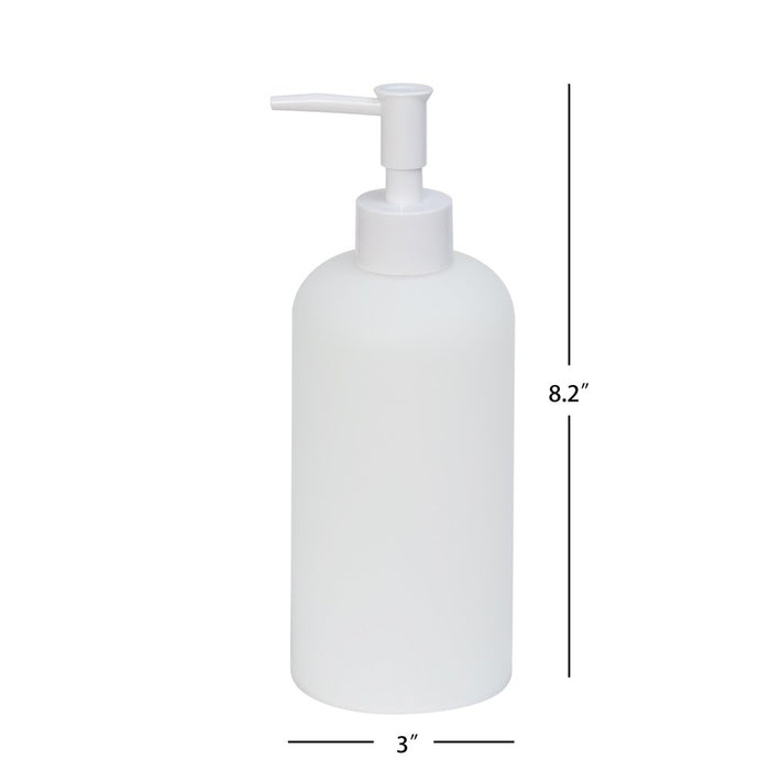 Frosted White Plastic 4 Pc Bath Accessories Set, Mainstays