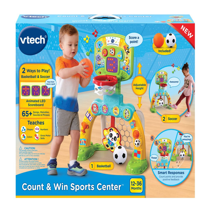 Count and Win Sports Center Toddler Basketball and Soccer Smart Toy