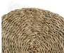 Mainstays Natural Seagrass Basket with Cream Color Stripes