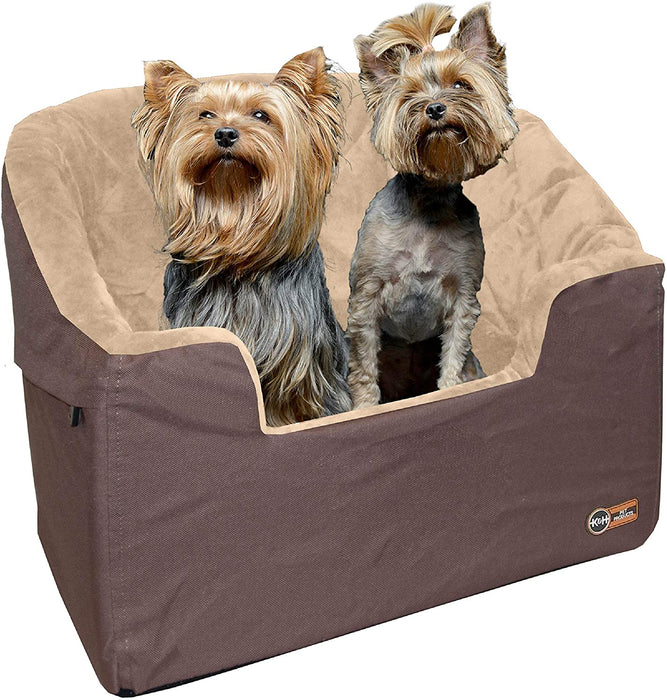 K&H Pet Product Bucket Booster Dog Car Seat, Elevated Pet Car Seat for Small Dogs & Cats Large Realtree Edge Camo