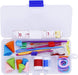 381 Pieces Stitch Ring Markers and Colorful Knitting Crochet Locking Counter Stitch Needle Clips + Weaving Tools Knitting Kits with 3 Storage Boxes