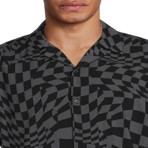 No Boundaries Men'S and Big Men'S Rayon Shirt with Short Sleeves